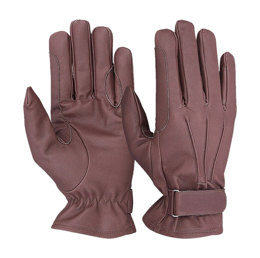 Horse Riding Leather Gloves for Men Women.