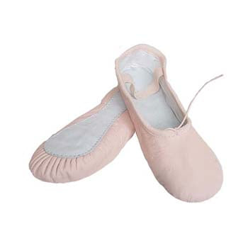 Ballet Shoes Leather full suede sole PINK